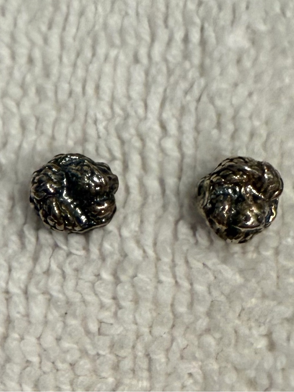 Mignon Faget Silver Tiny Knot Earrings